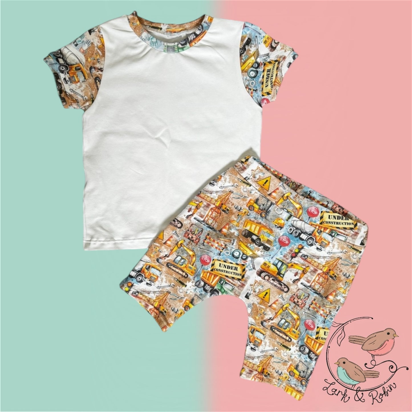 Plain body tshirt & shorts set