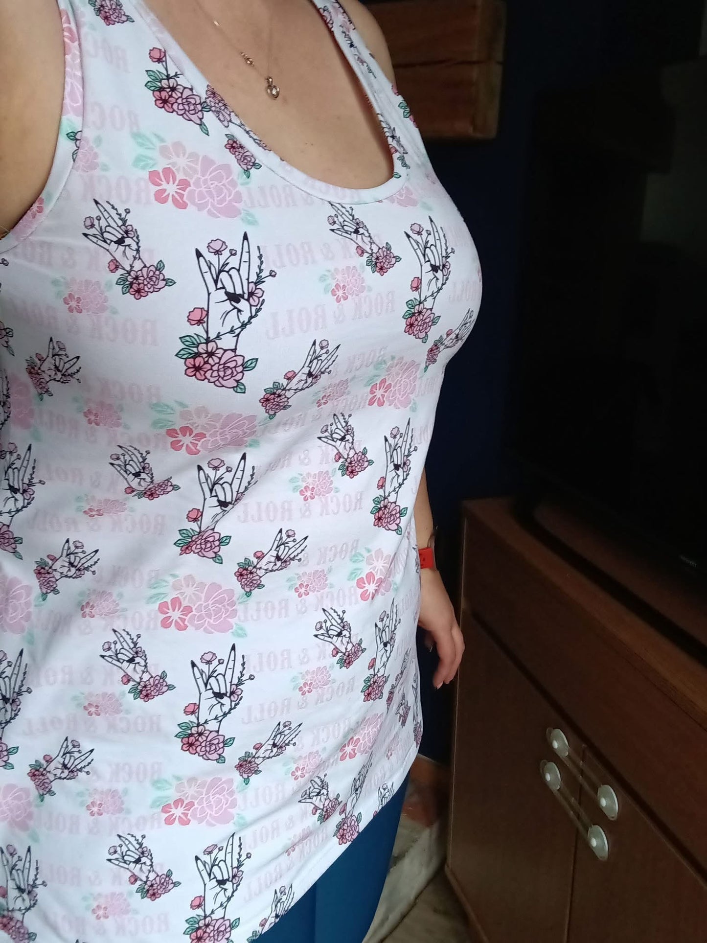 Adults low cut vest top