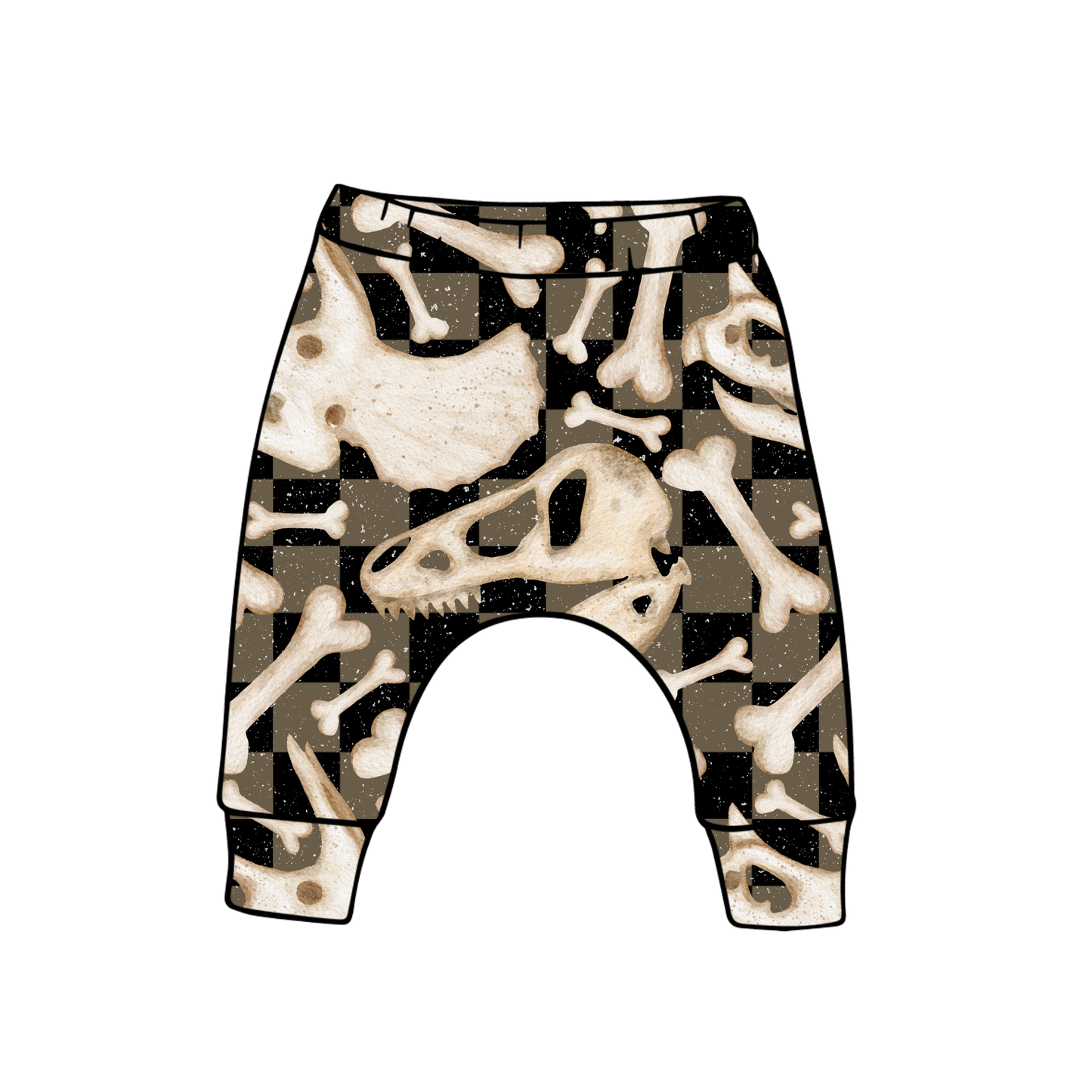 PREORDER harem leggings - dino bones