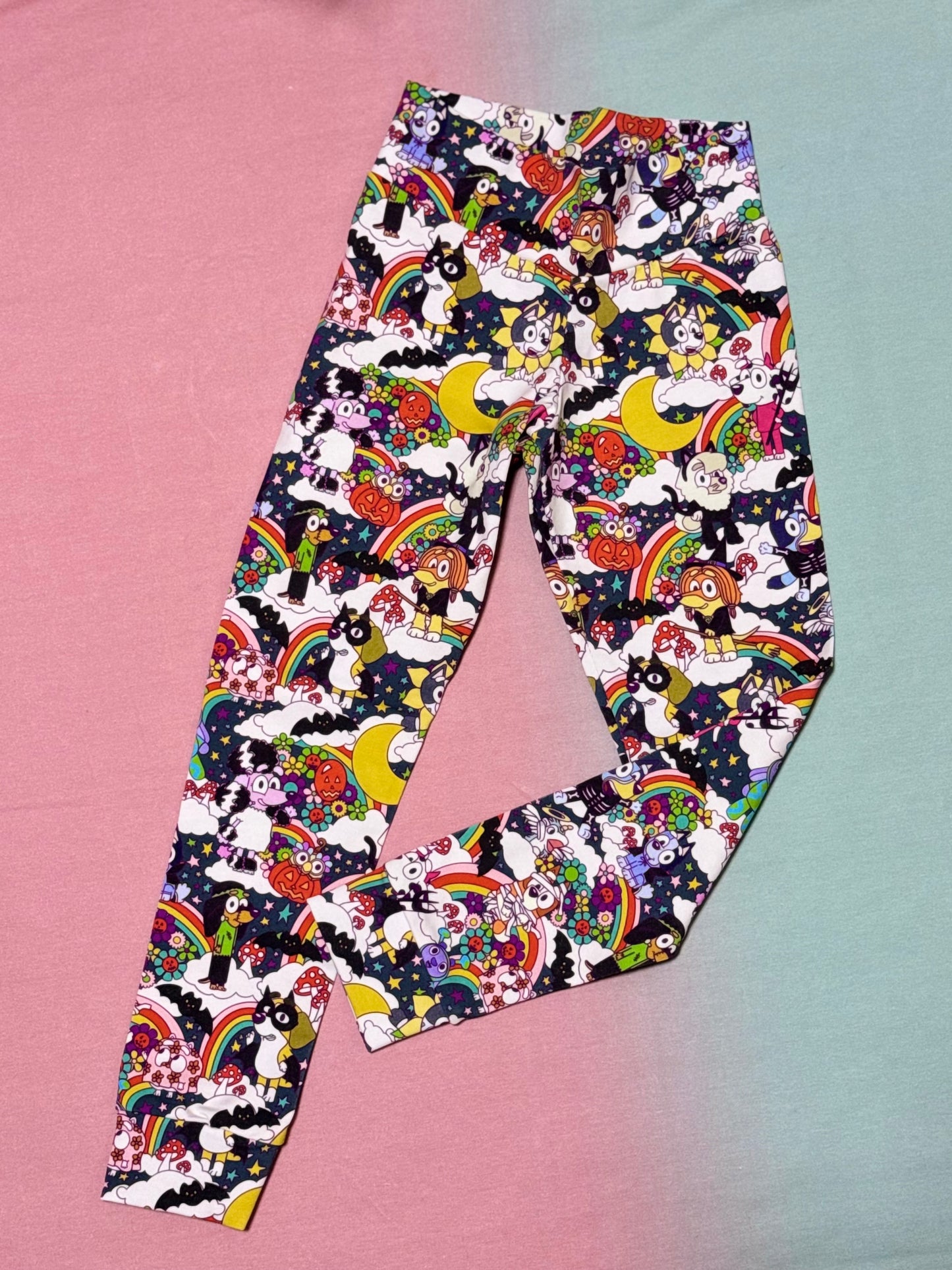 Leggings 4-5y - Halloween blue dog (Copy)