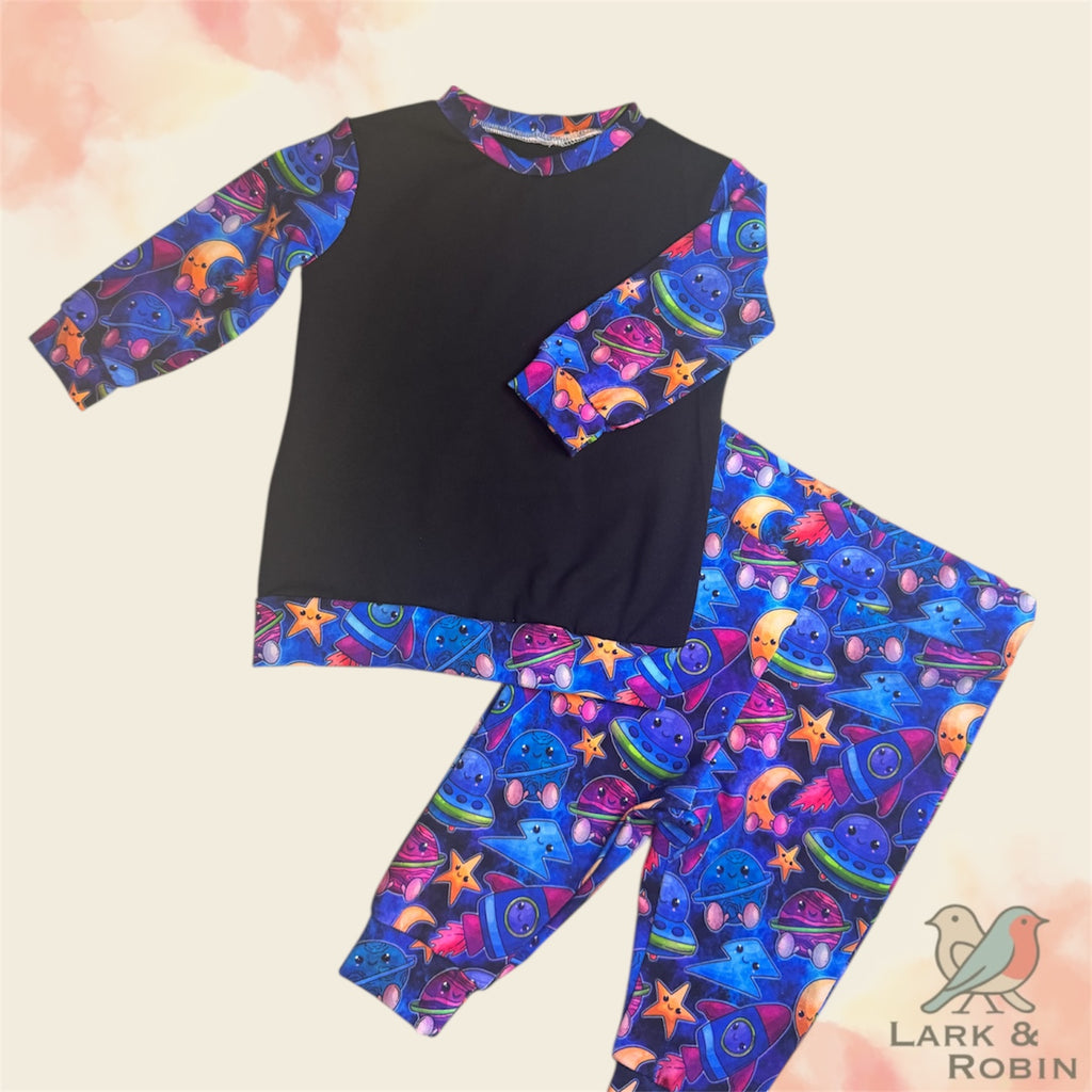 Plain body top & joggers set