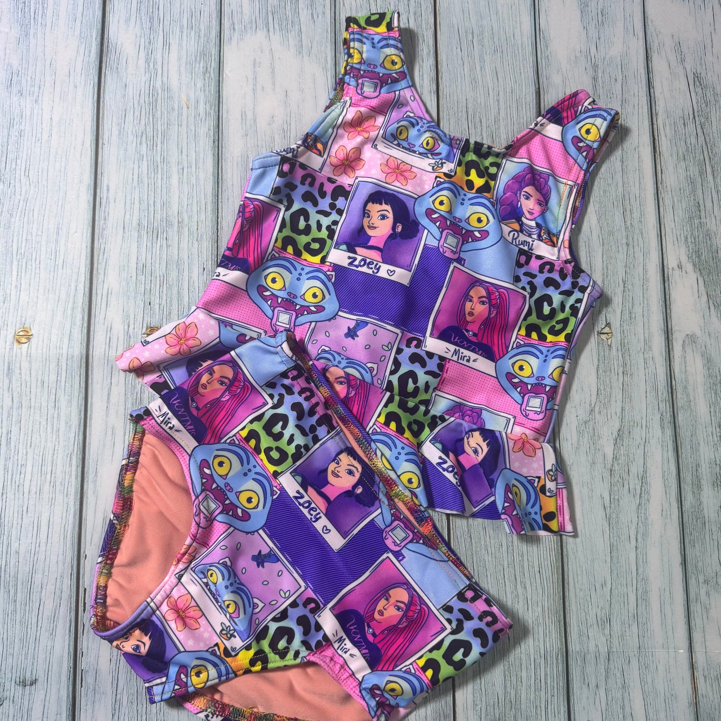 Childrens Bow back swim set