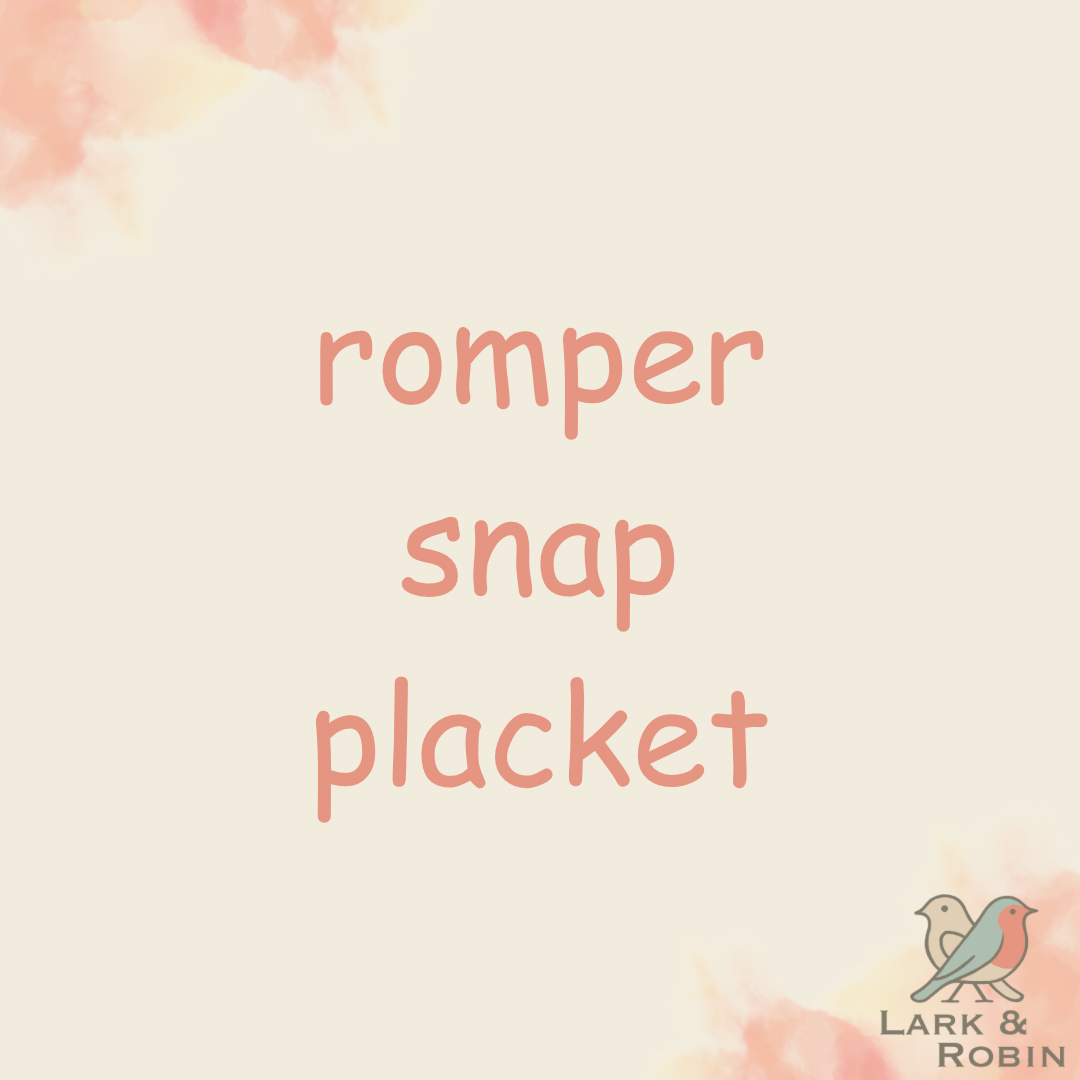 Add romper snap placket