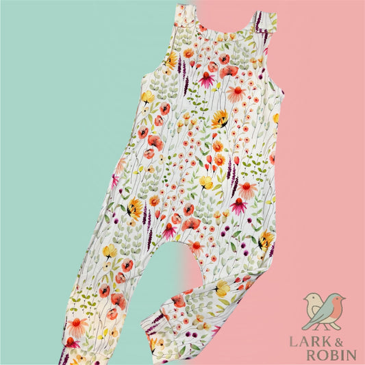 Shoulder snap romper