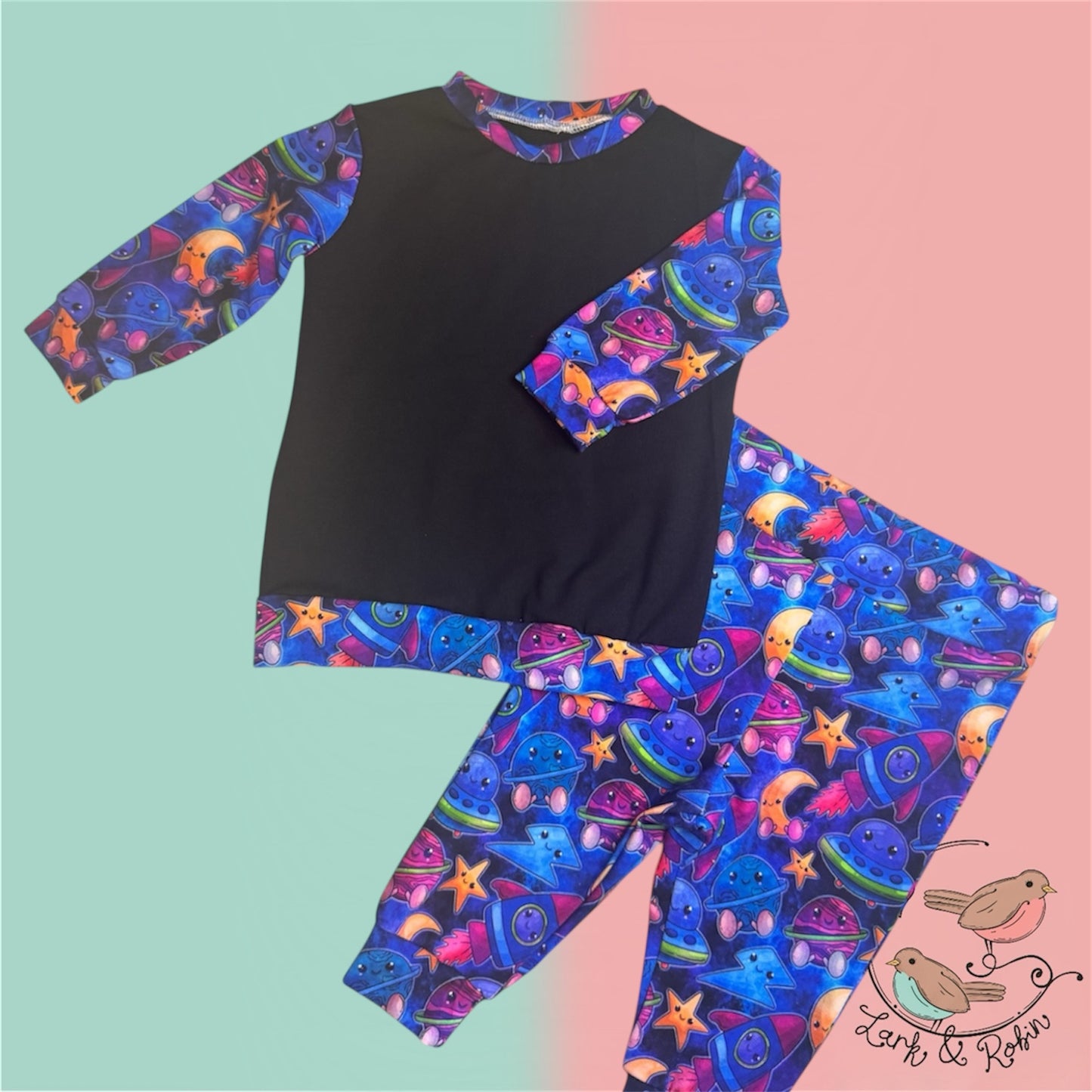 Plain body top & leggings set