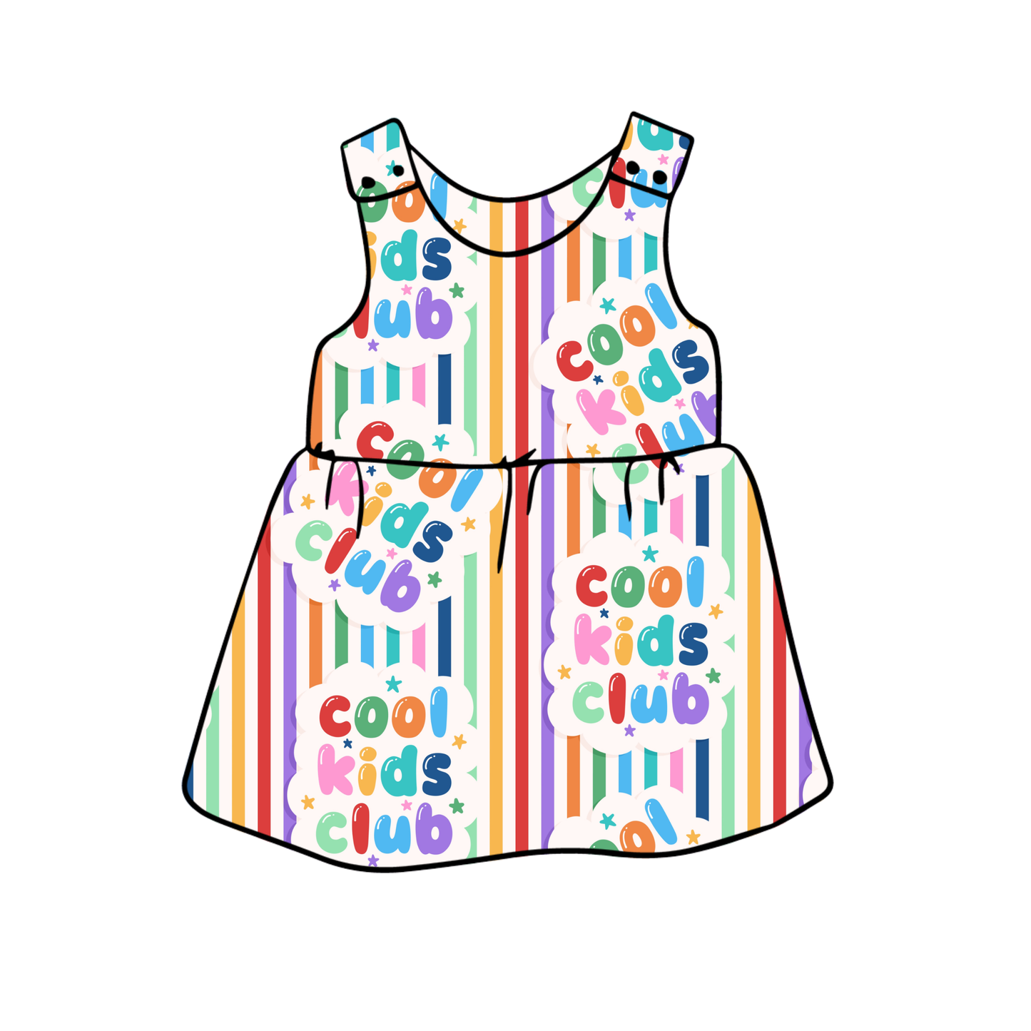 PREORDER snap dress - cool club