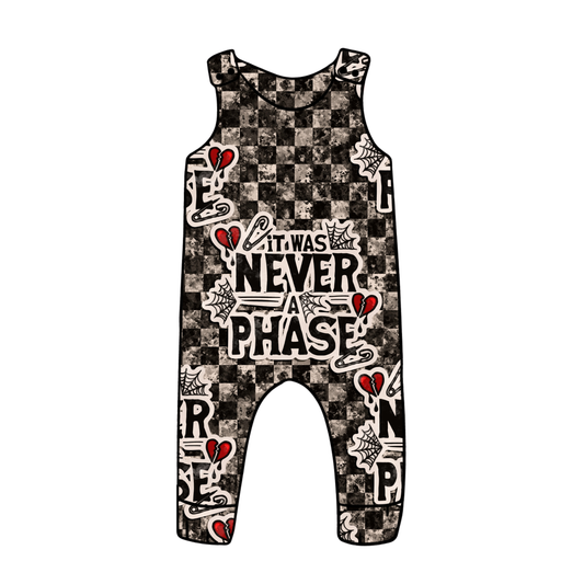 PREORDER snap romper - never a phase