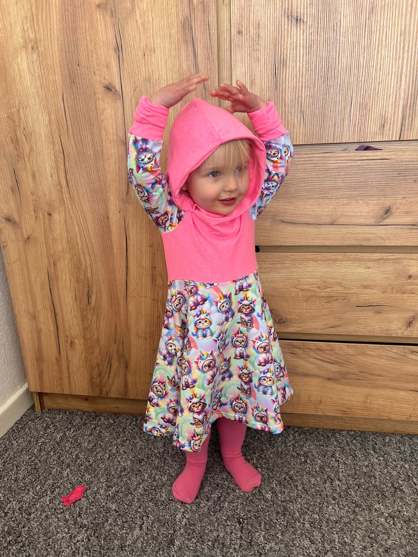 Hooded Grow With Me Dress